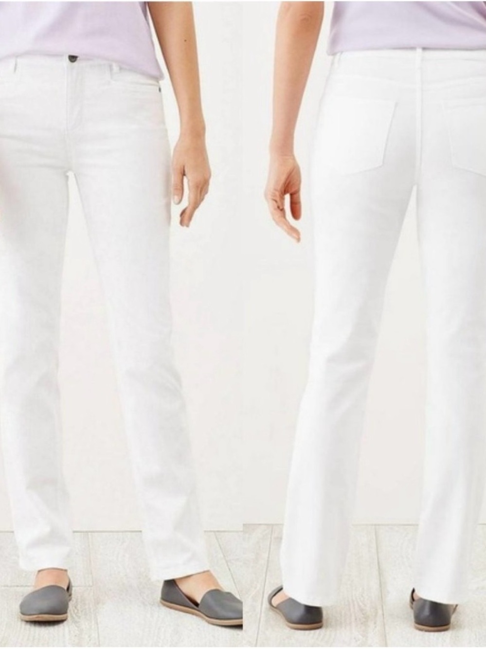J.Jill Smooth Fit Straight Leg
White Denim Jeans